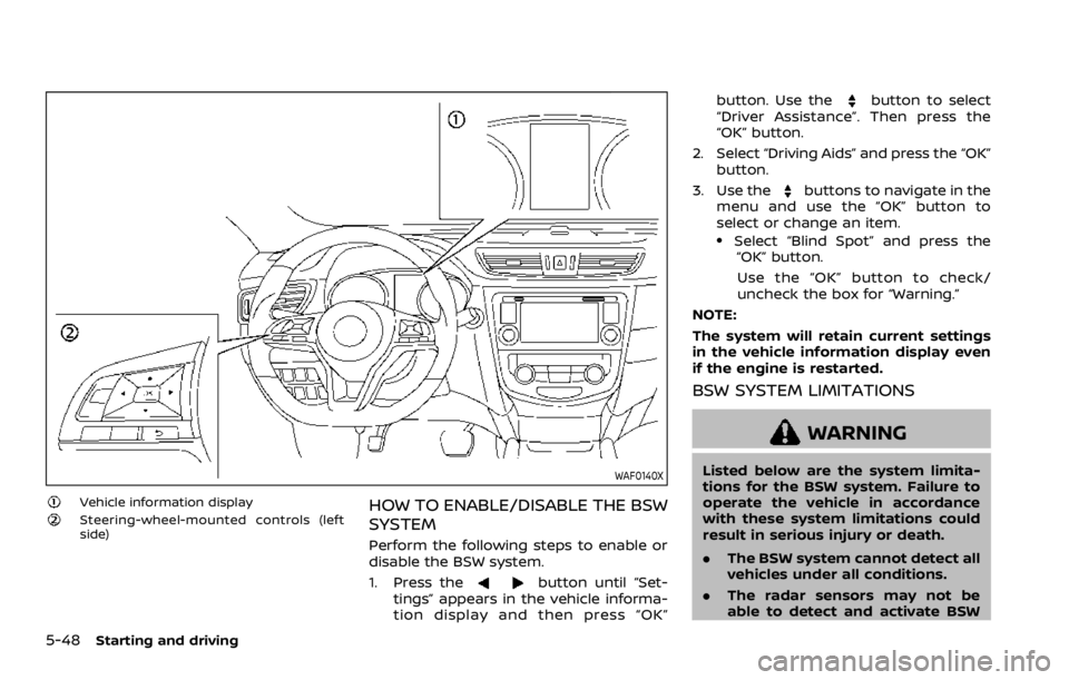 NISSAN ROGUE 2022  Owners Manual WAF0140X 