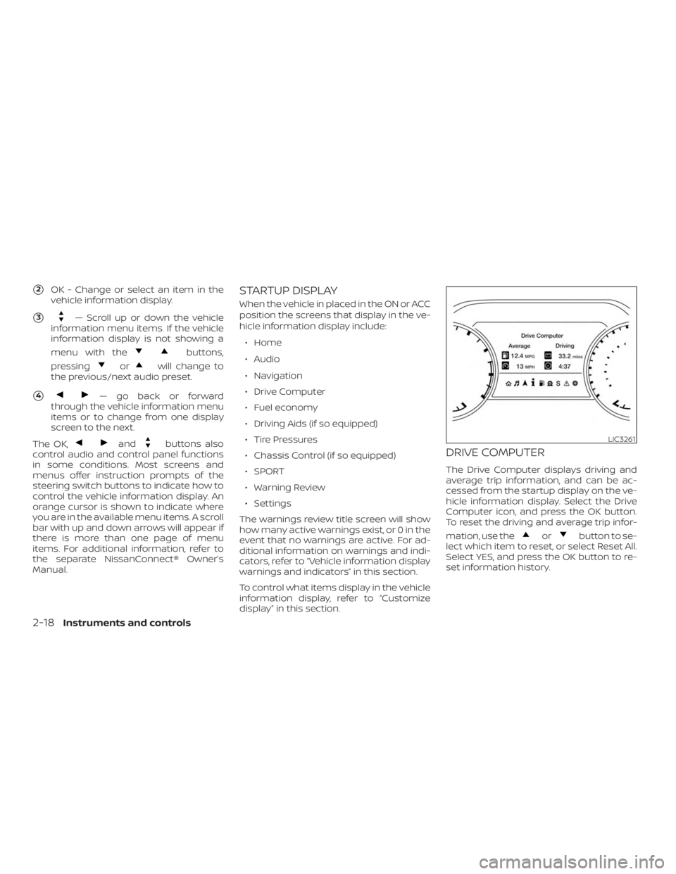 NISSAN MAXIMA PLATINUM 2018  Owners Manual 