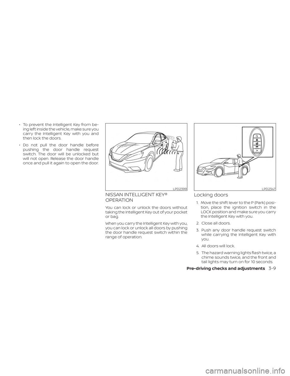 NISSAN MAXIMA PLATINUM 2018  Owners Manual 