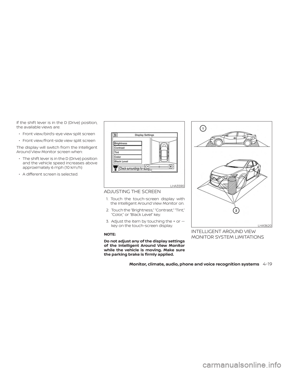 NISSAN MAXIMA PLATINUM 2018  Owners Manual 