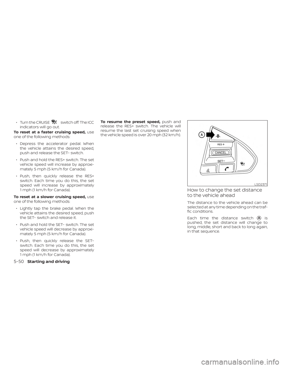 NISSAN MAXIMA PLATINUM 2018  Owners Manual 