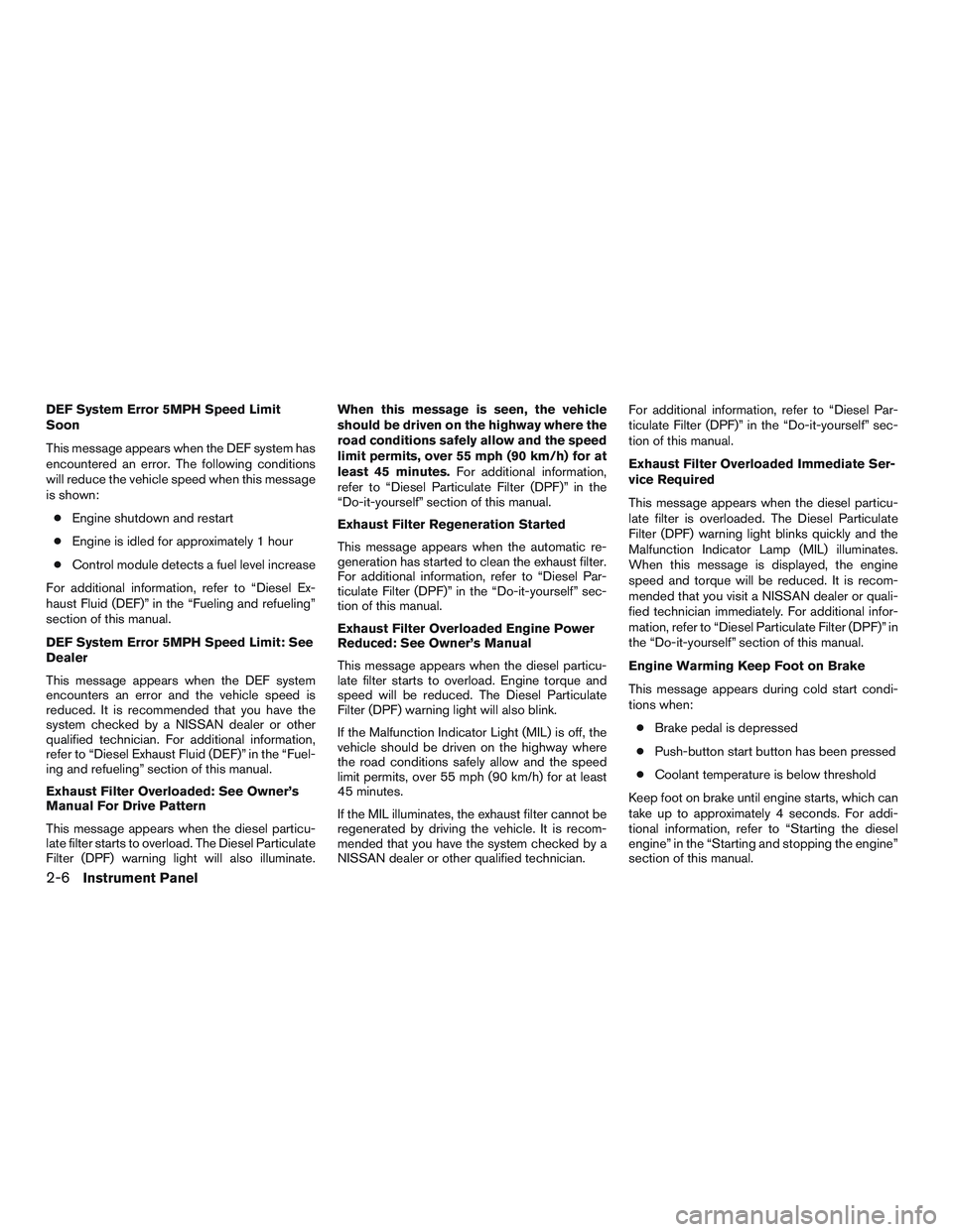NISSAN TITAN XD 2017  Owners Manual 