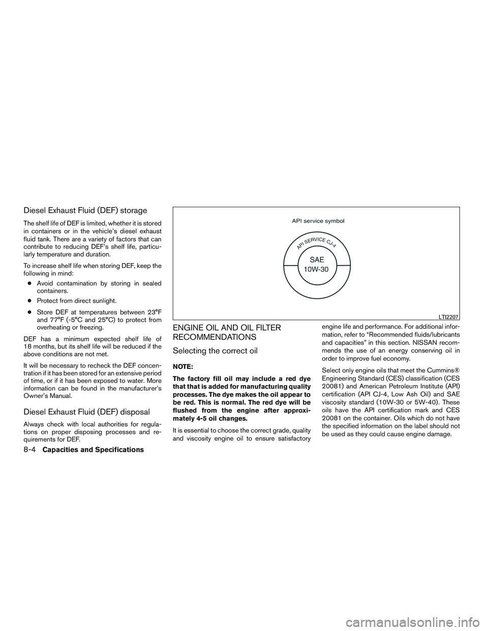 NISSAN TITAN XD 2017  Owners Manual 
