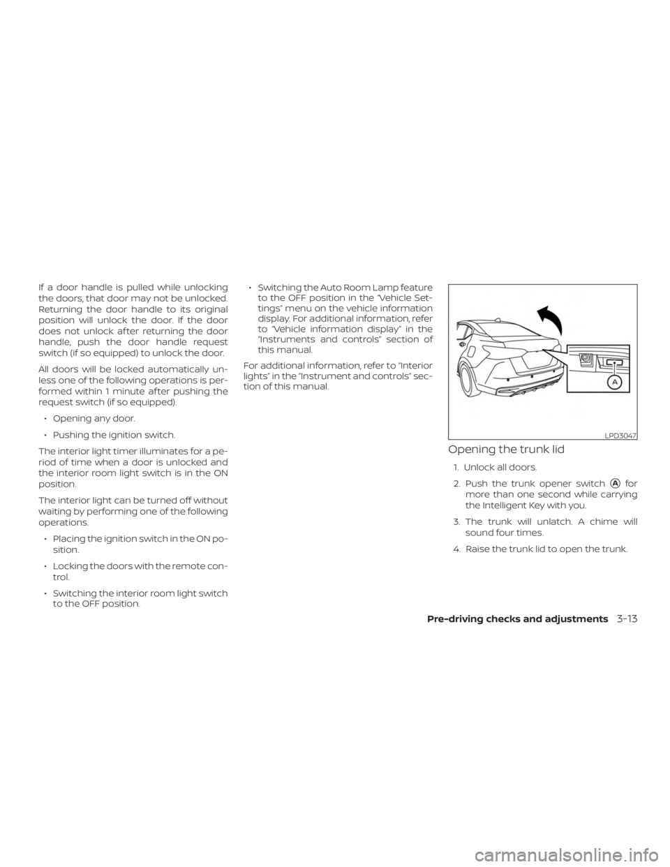 NISSAN VERSA NOTE 2021  Owners Manual 