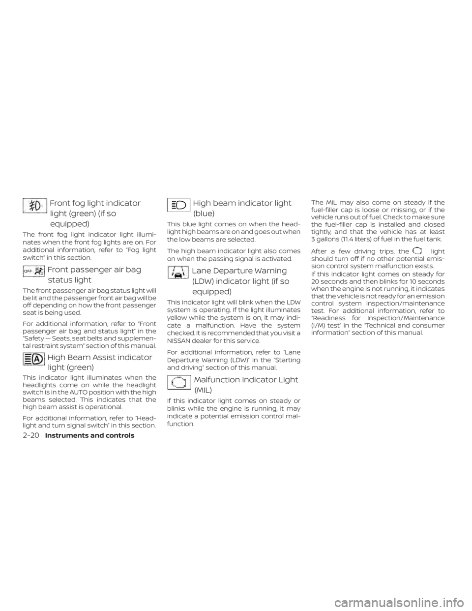 NISSAN VERSA SEDAN 2021  Owners Manual 