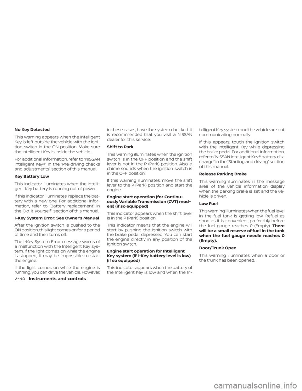 NISSAN VERSA SEDAN 2021  Owners Manual 