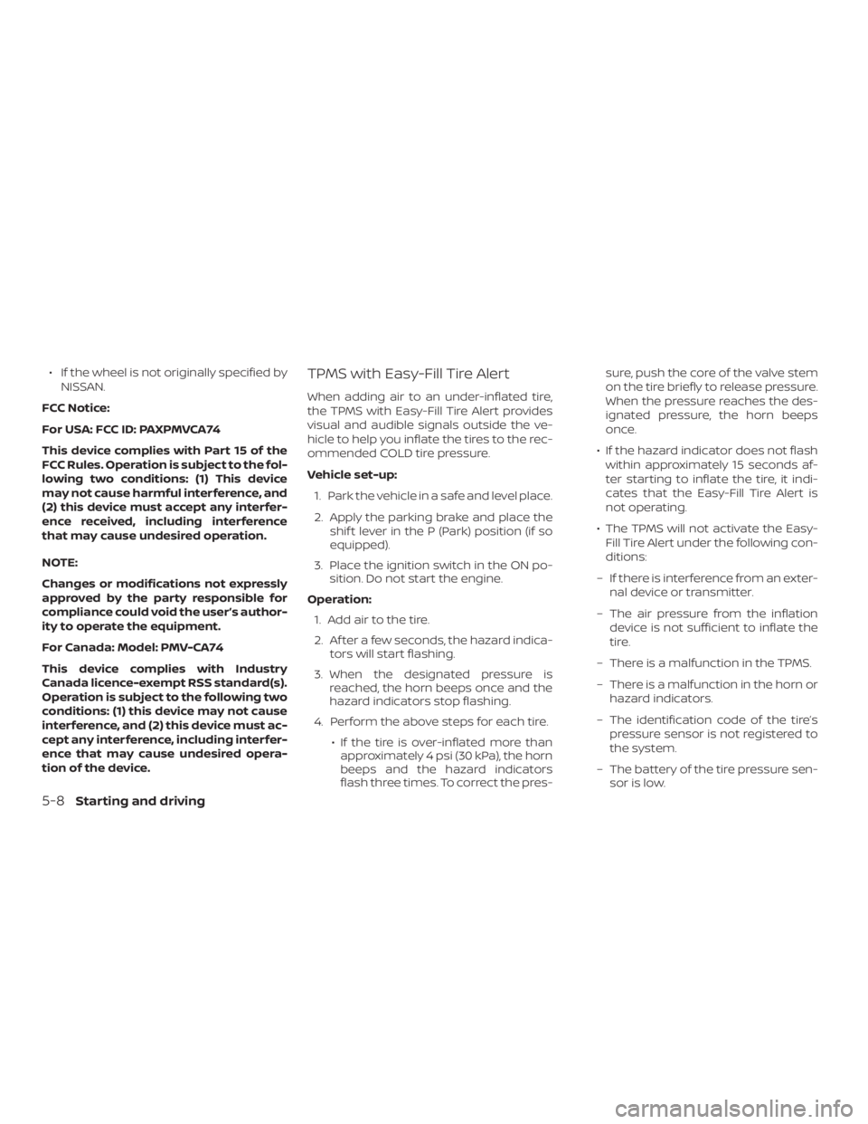 NISSAN VERSA SEDAN 2021  Owners Manual 