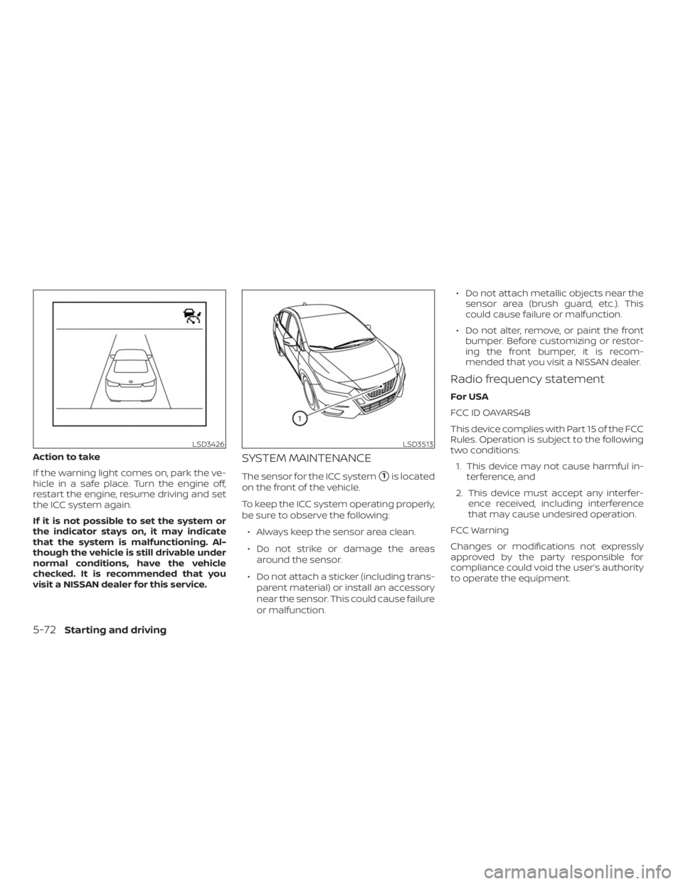 NISSAN VERSA SEDAN 2021  Owners Manual 