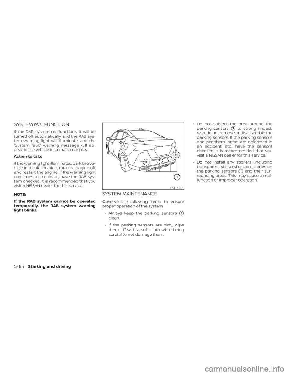 NISSAN VERSA SEDAN 2021  Owners Manual 