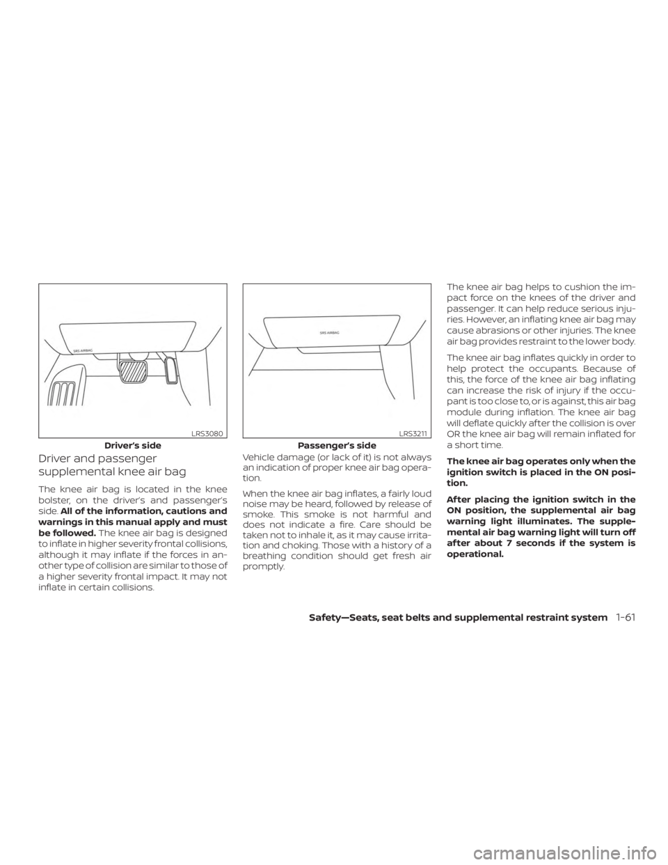 NISSAN VERSA SEDAN 2021  Owners Manual 