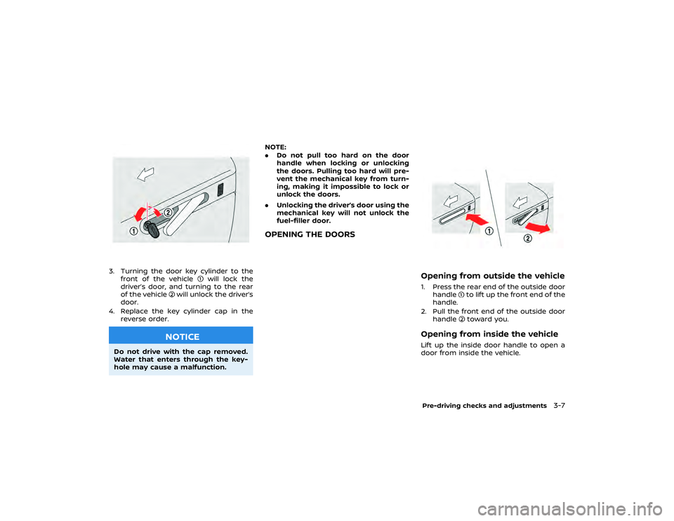 NISSAN GT-R 2019  Owners Manual If the temperature is lower than approxi-
mately 158°F (70°C), drive the vehicle until
it reaches normal operating temperature.
If the temperature is higher than 230°F
(110°C), perform cool-down d
