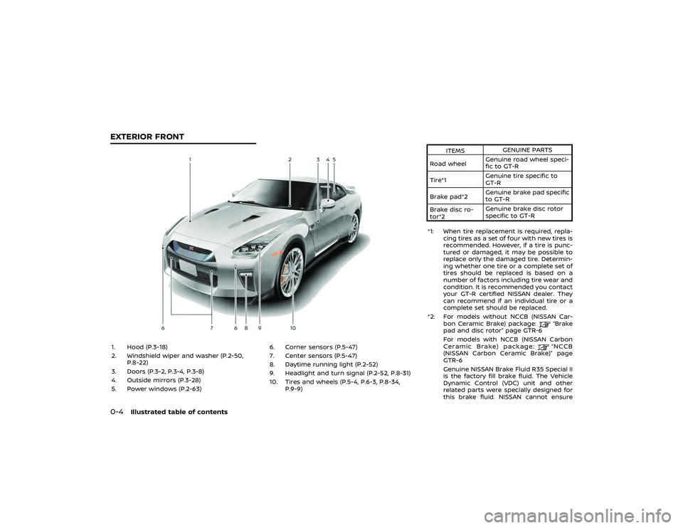 NISSAN GT-R 2019  Owners Manual 3 Pre-driving checks and adjustments 