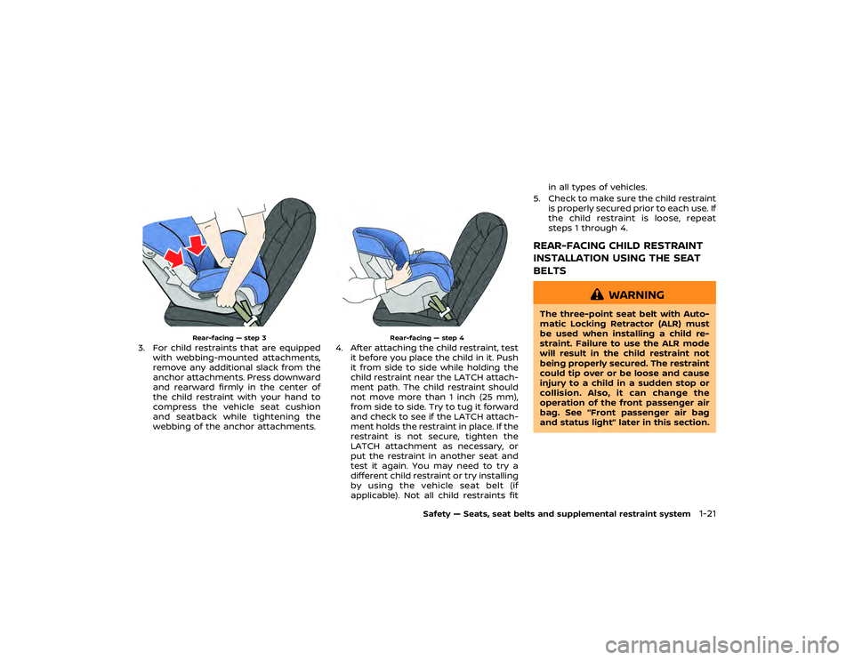 NISSAN GT-R 2019  Owners Manual Before driving a loaded vehicle,
confirm that you do not exceed
the Gross Vehicle Weight Rating
(GVWR) or the Gross Axle Weight
Rating (GAWR) for your vehicle.
( 