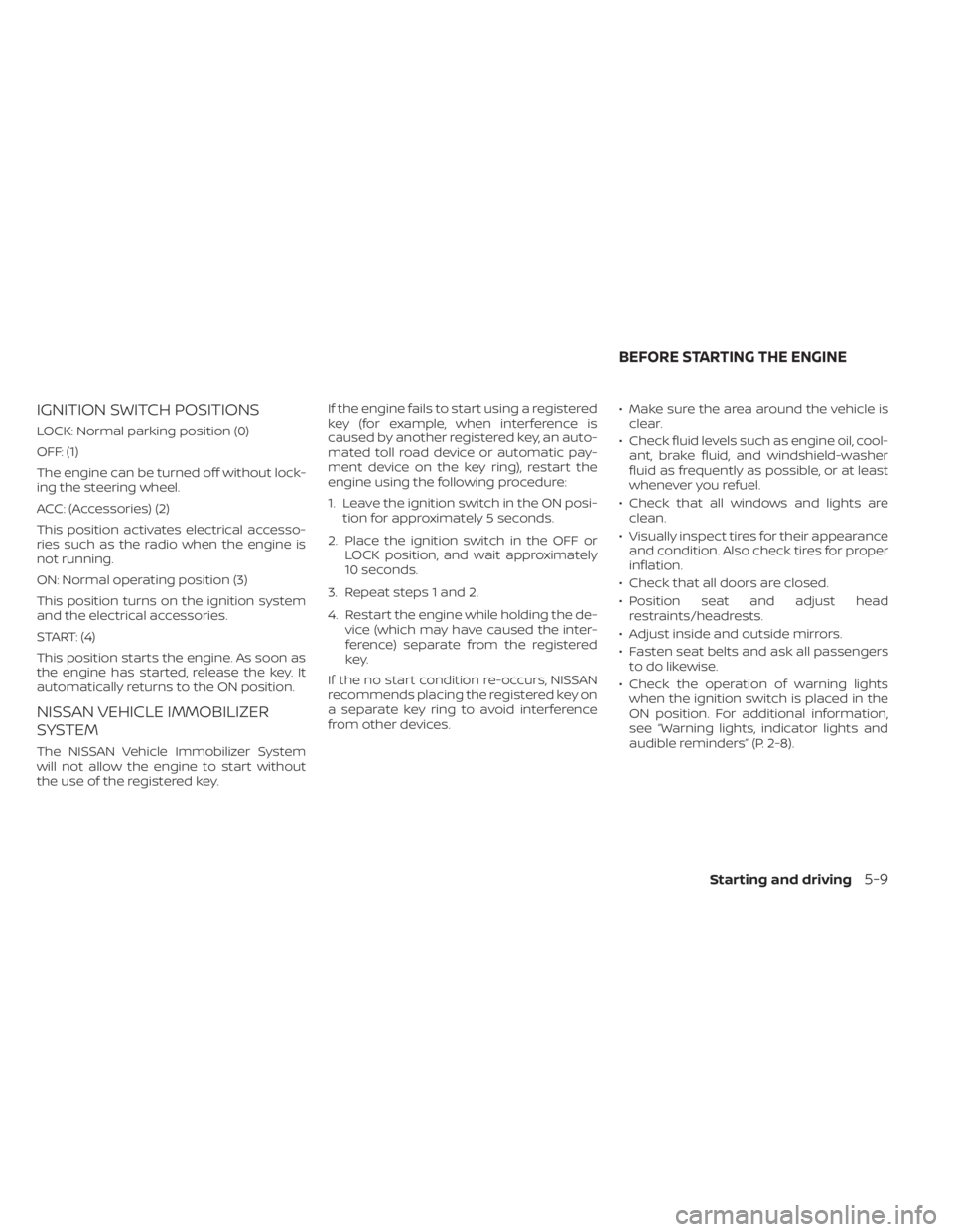 NISSAN NV200 2022  Owners Manual 