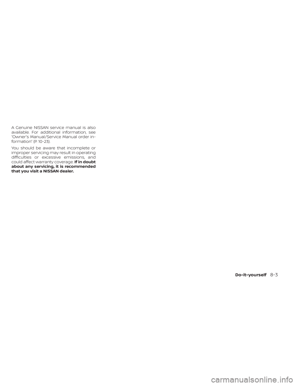NISSAN NV200 2022  Owners Manual 