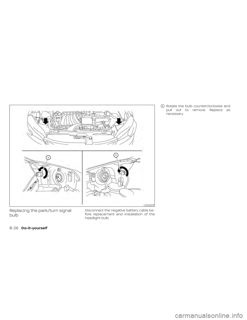 NISSAN NV200 2022  Owners Manual LDI2223
8-26Do-it-yourself 