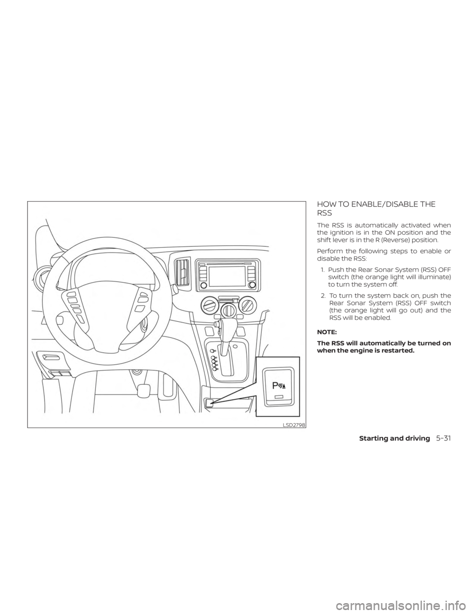 NISSAN NV200 2020  Owners Manual 