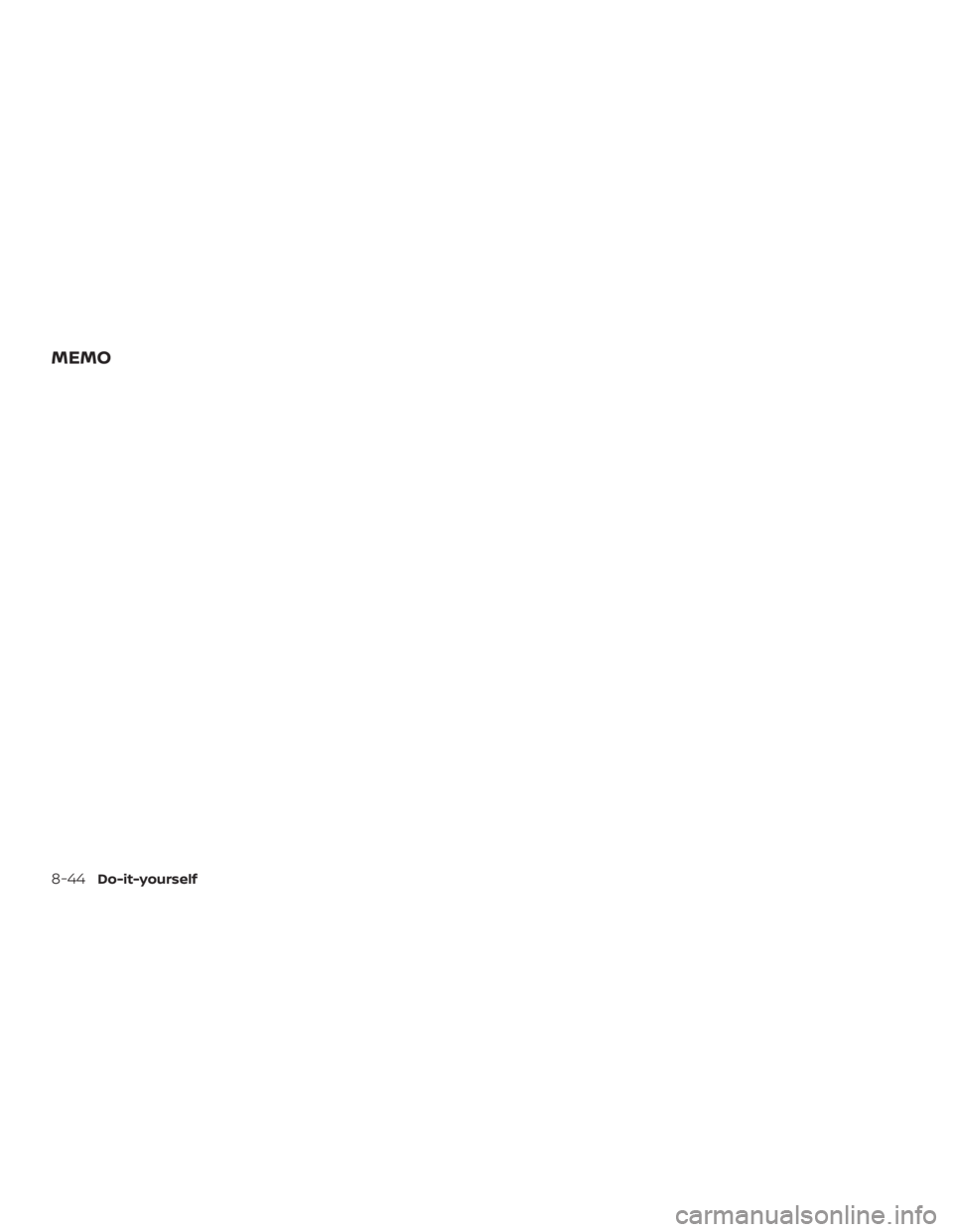 NISSAN NV200 2019  Owners Manual 