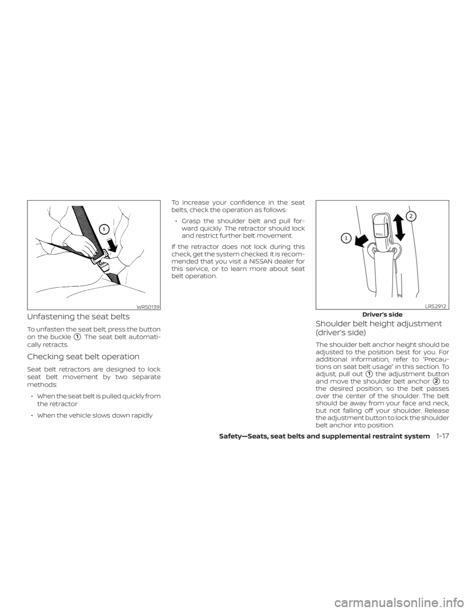 NISSAN NV200 2019  Owners Manual WRS0139 