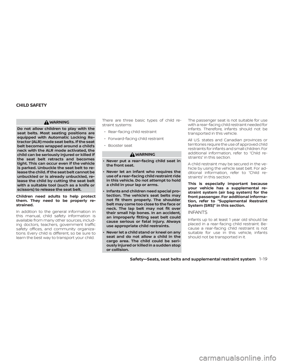 NISSAN NV200 2019  Owners Manual 
