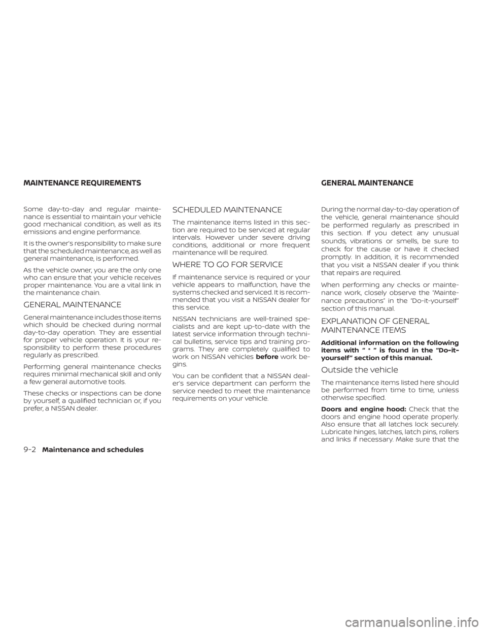 NISSAN NV200 2018  Owners Manual 
