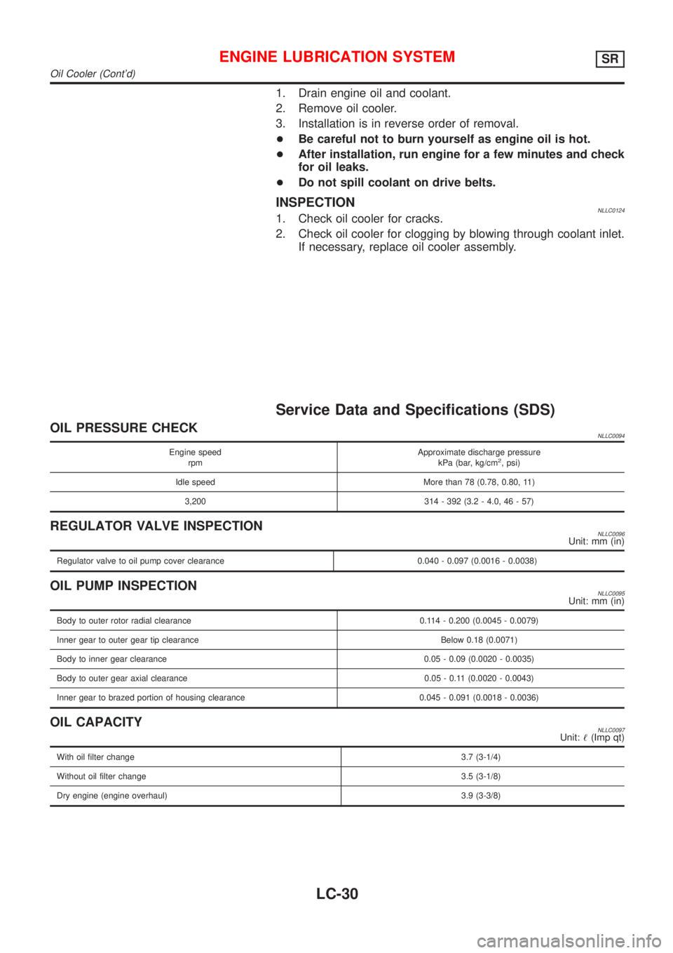 NISSAN ALMERA TINO 2001 Service Repair Manual 1. Drain engine oil and coolant.
2. Remove oil cooler.
3. Installation is in reverse order of removal.
+Be careful not to burn yourself as engine oil is hot.
+After installation, run engine for a few NISSAN ALMERA TINO 2001 Service Repair Manual 1. Drain engine oil and coolant.
2. Remove oil cooler.
3. Installation is in reverse order of removal.
+Be careful not to burn yourself as engine oil is hot.
+After installation, run engine for a few