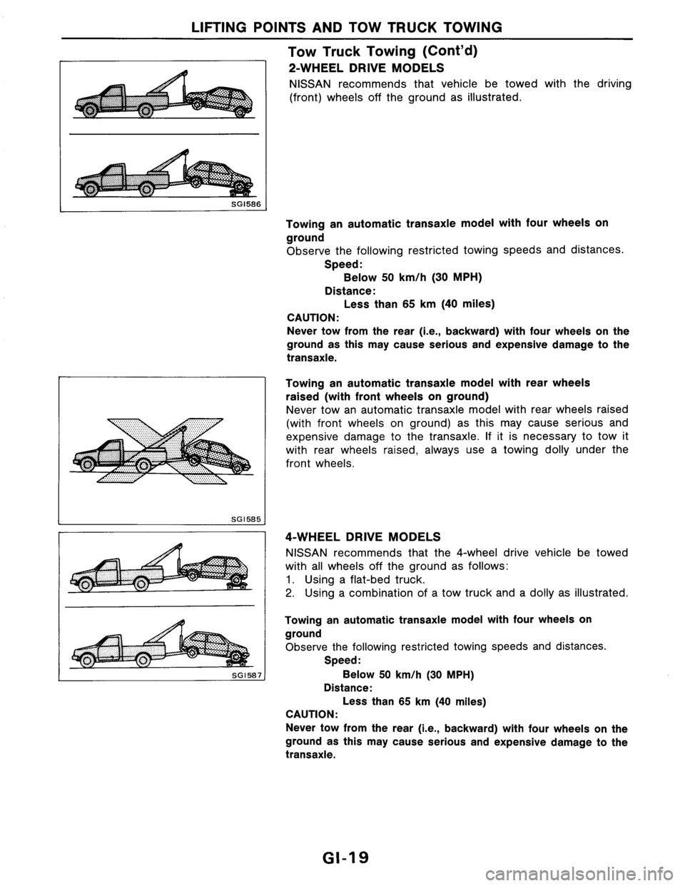 NISSAN AXXESS 1990  Service Repair Manual 