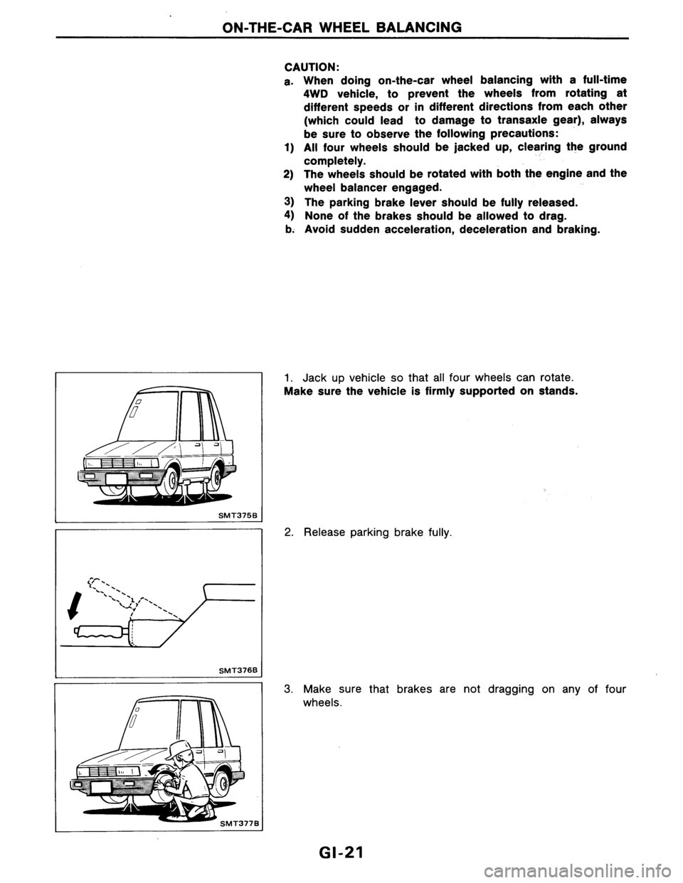 NISSAN AXXESS 1990  Service Repair Manual 