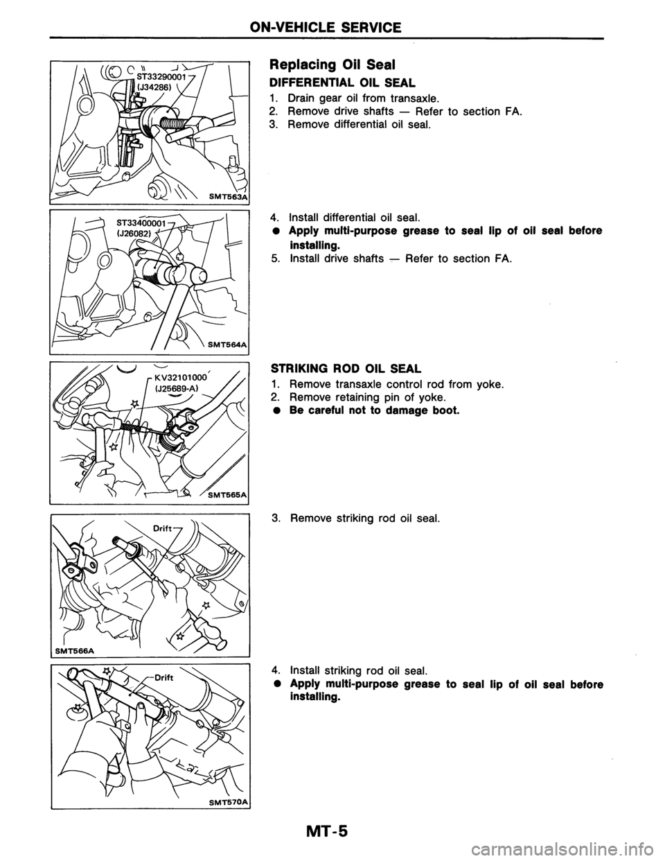 NISSAN AXXESS 1990  Service Repair Manual 