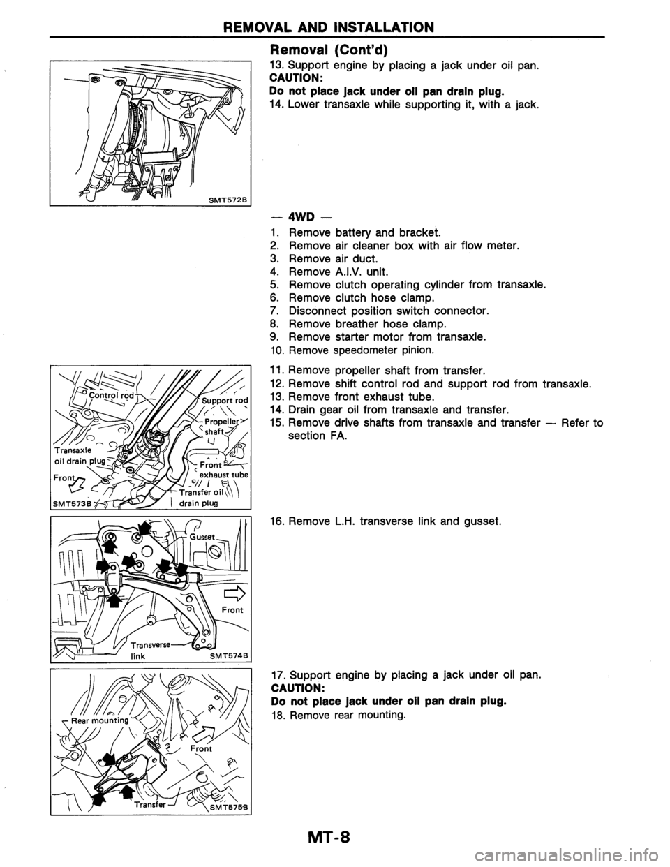 NISSAN AXXESS 1990  Service Repair Manual 