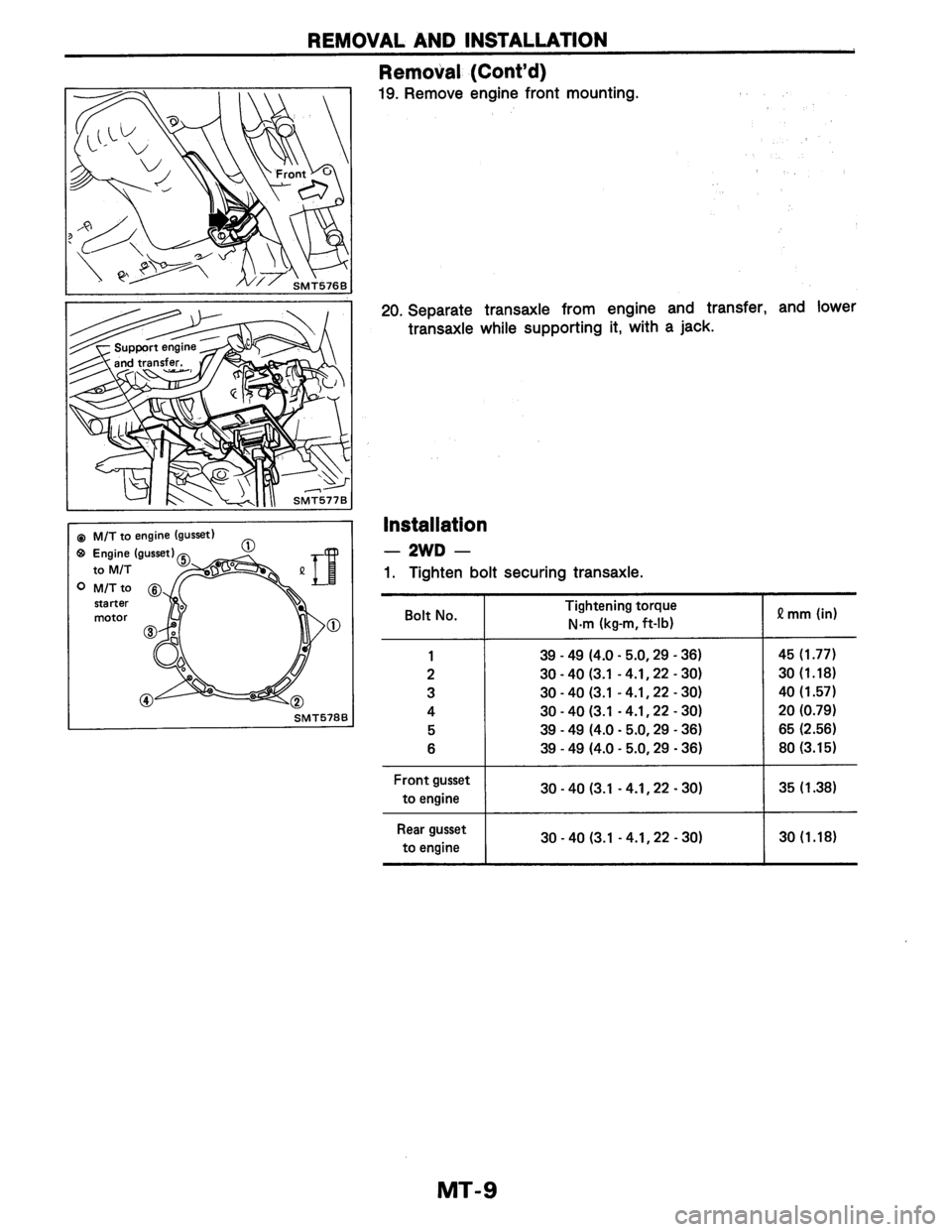 NISSAN AXXESS 1990  Service Repair Manual 
