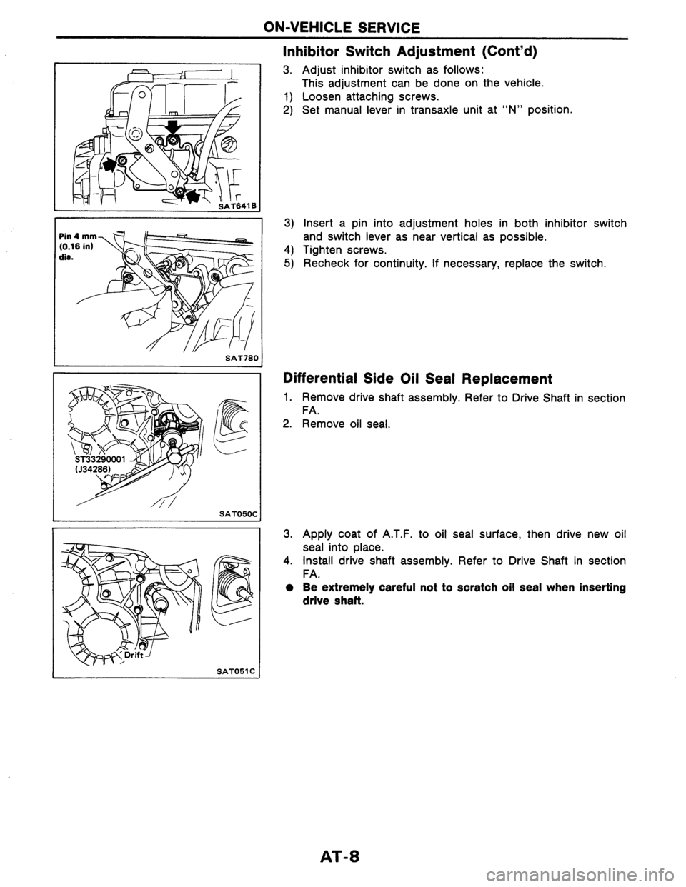 NISSAN AXXESS 1990  Service Repair Manual 