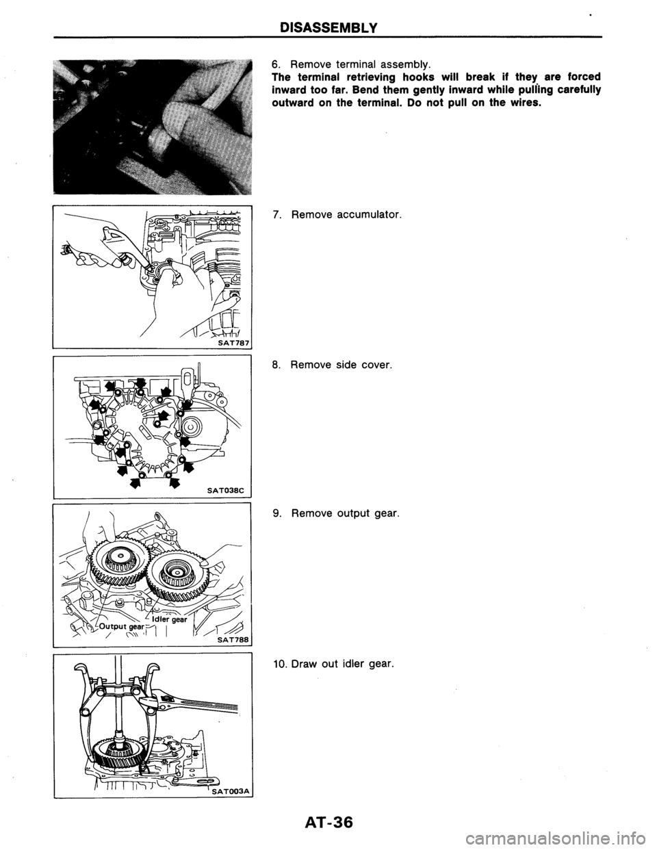 NISSAN AXXESS 1990  Service Repair Manual 
