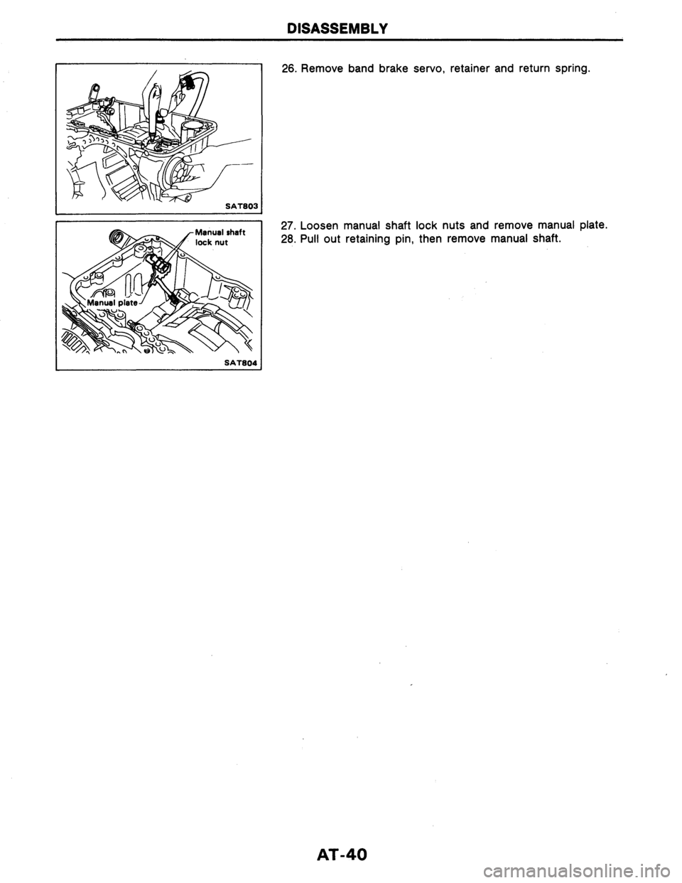 NISSAN AXXESS 1990  Service Repair Manual 