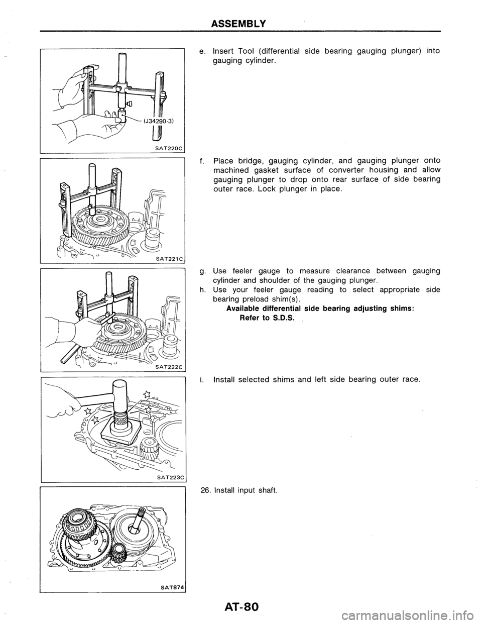 NISSAN AXXESS 1990  Service Repair Manual 