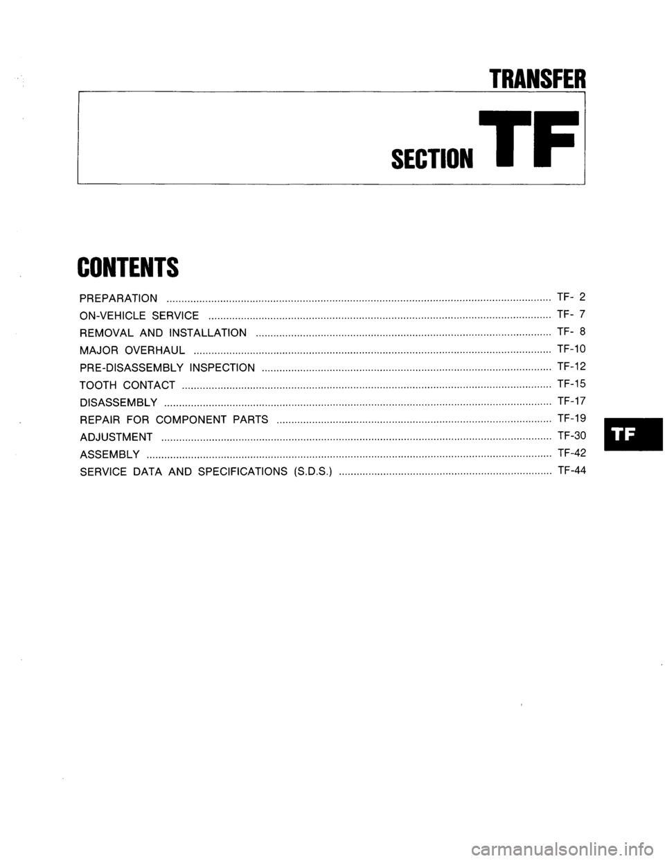 NISSAN AXXESS 1990  Service Repair Manual 