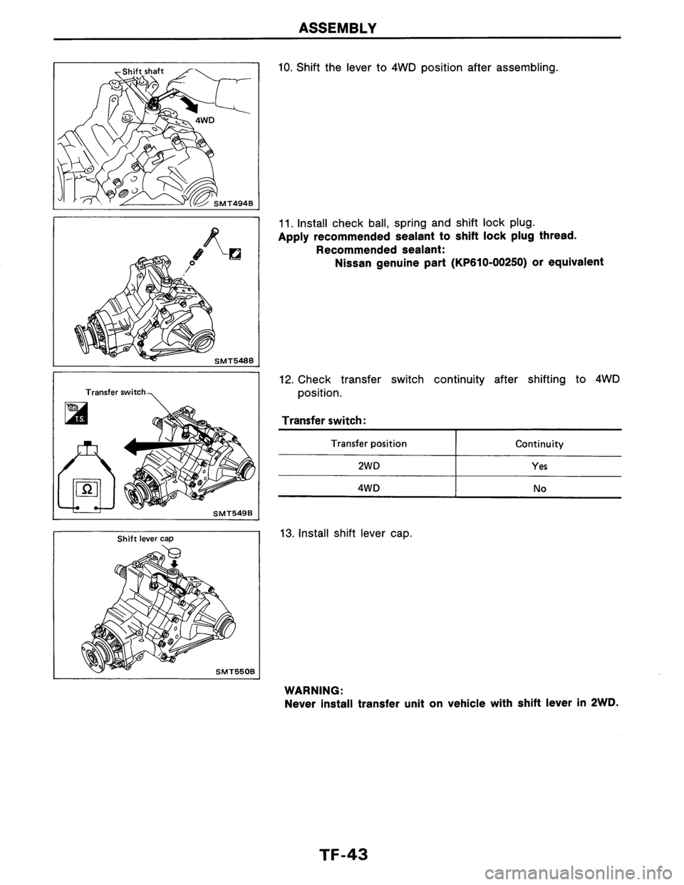 NISSAN AXXESS 1990  Service Repair Manual 