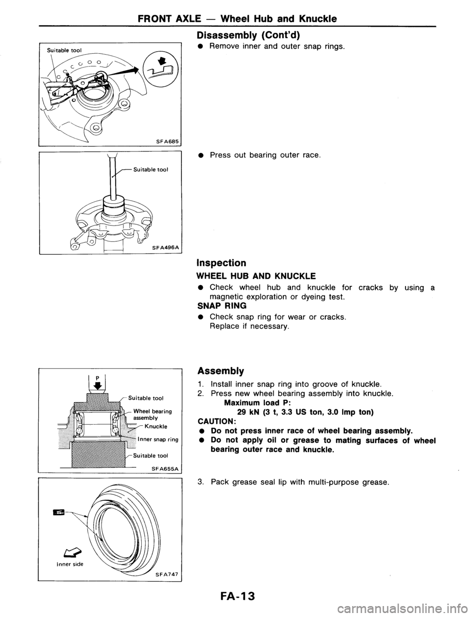 NISSAN AXXESS 1990  Service Repair Manual 
