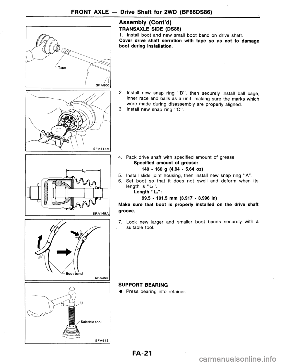 NISSAN AXXESS 1990  Service Repair Manual 