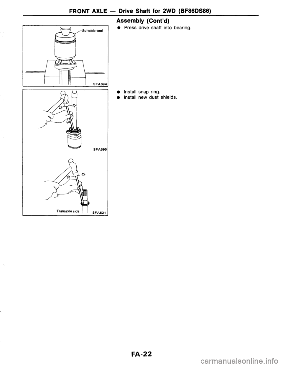 NISSAN AXXESS 1990  Service Repair Manual 