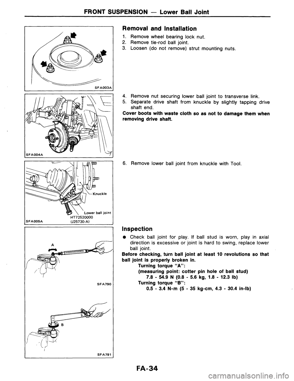 NISSAN AXXESS 1990  Service Repair Manual 