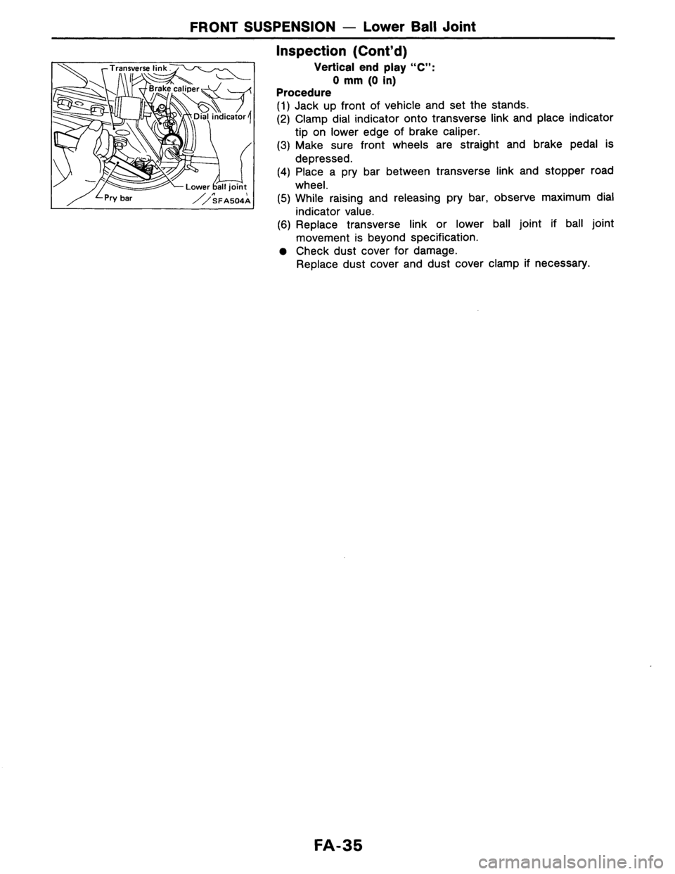 NISSAN AXXESS 1990  Service Repair Manual 