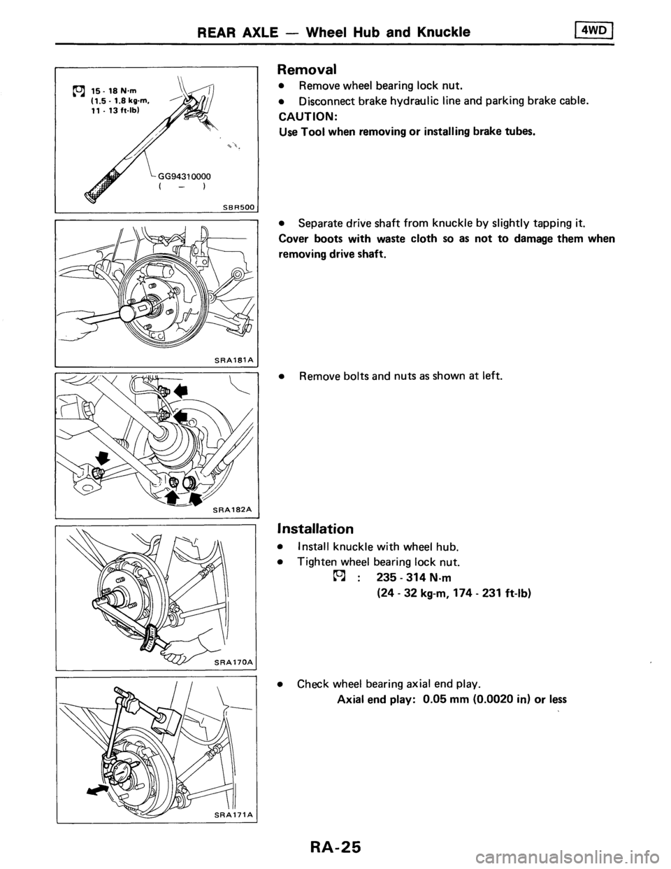 NISSAN AXXESS 1990  Service Repair Manual 
