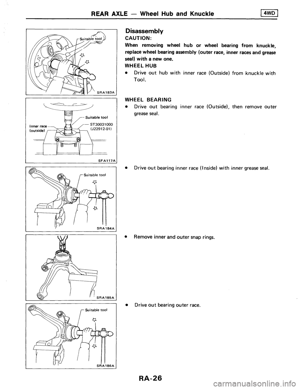 NISSAN AXXESS 1990  Service Repair Manual 