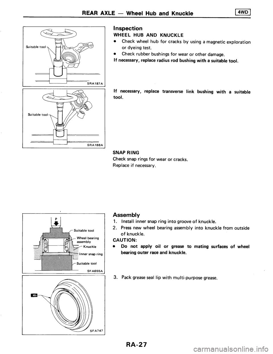 NISSAN AXXESS 1990  Service Repair Manual 