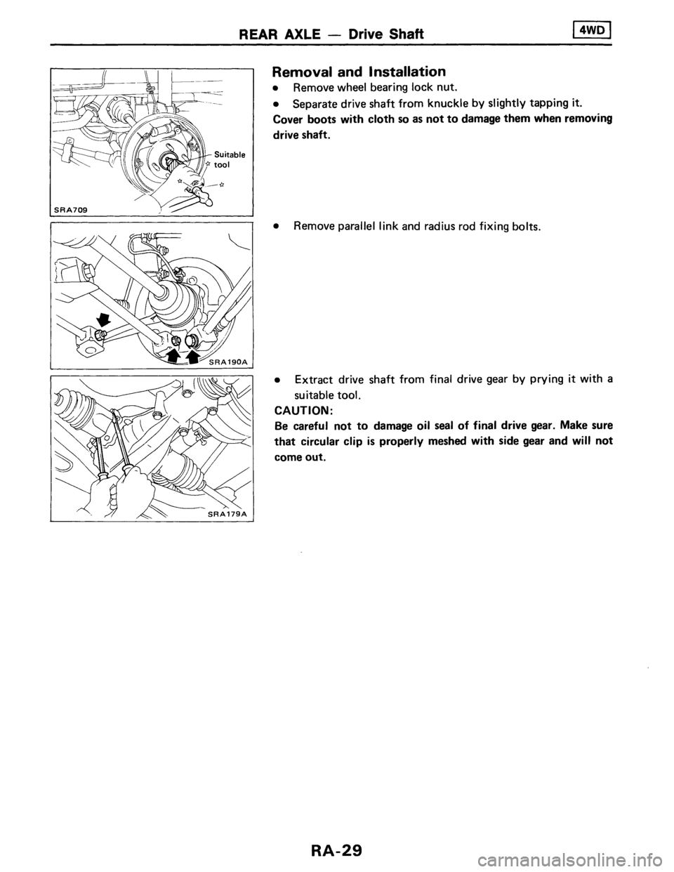 NISSAN AXXESS 1990  Service Repair Manual 
