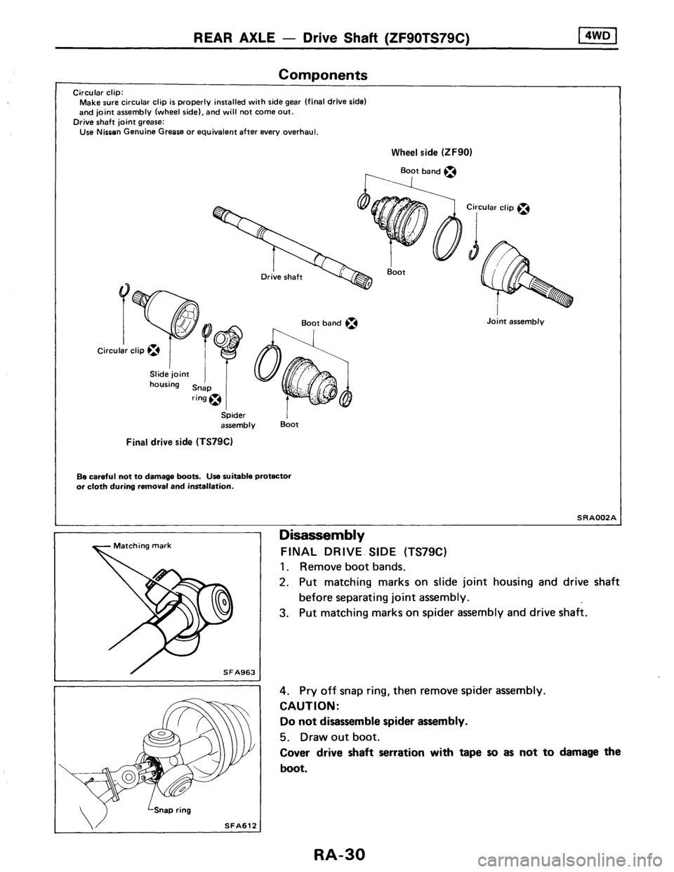 NISSAN AXXESS 1990  Service Repair Manual 