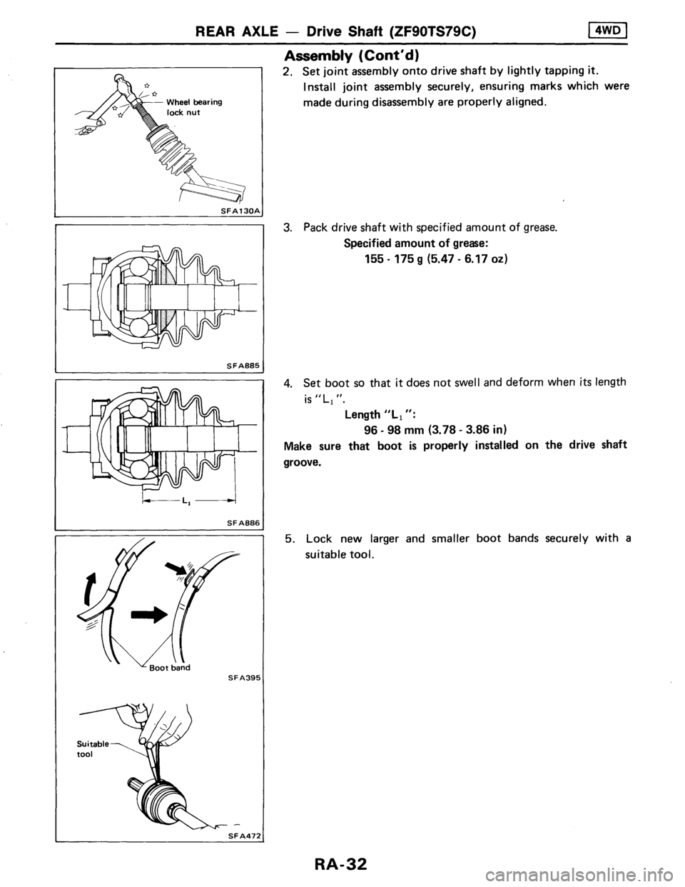 NISSAN AXXESS 1990  Service Repair Manual 