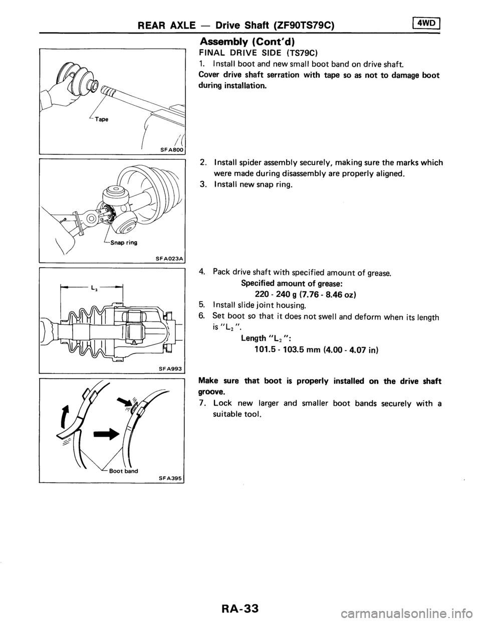 NISSAN AXXESS 1990  Service Repair Manual 