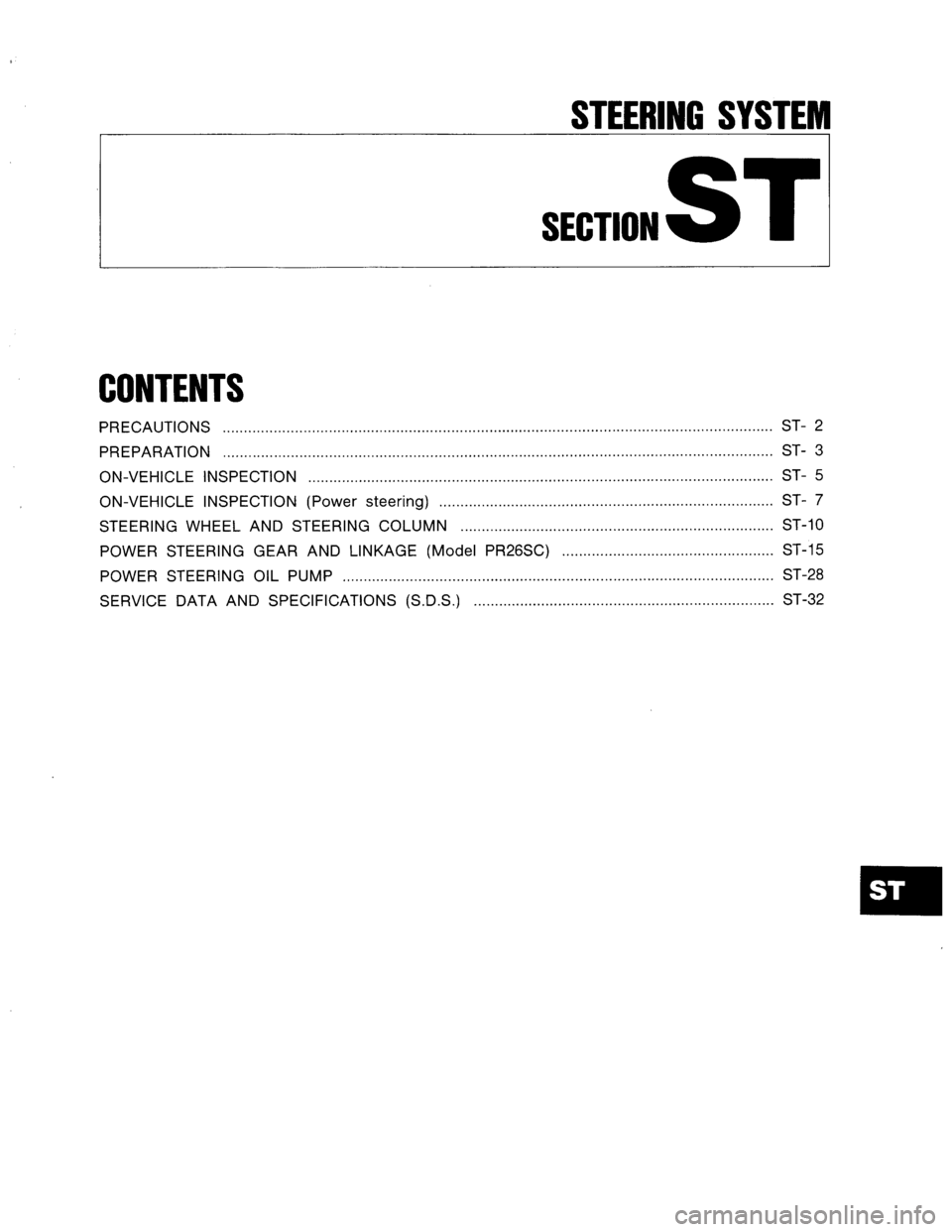 NISSAN AXXESS 1990  Service Repair Manual 